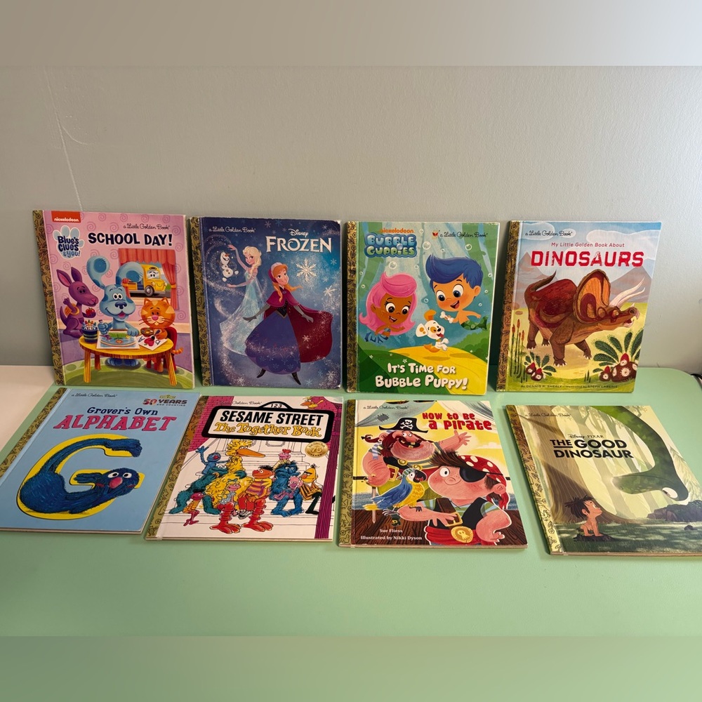 Little Golden Books Lot of 8 Assorted Books, Kids Classic Books